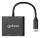 Manhattan 154321 Videokabel-Adapter 0,15 m USB Typ-C 2 x HDMI Schwarz