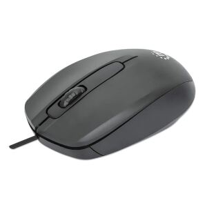 Manhattan 190190 Maus Büro Beidhändig USB Typ-A Optisch 1000 DPI