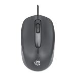 Manhattan 190190 Maus Büro Beidhändig USB Typ-A Optisch 1000 DPI