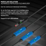 Lindy 10m USB 3.0 Aktivverlängerung Typ A an C