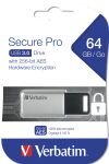 Verbatim Secure Pro - USB 3.0-Stick 64 GB - Silber