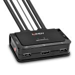 Lindy 42345 Tastatur/Video/Maus (KVM)-Switch Rack-Einbau...