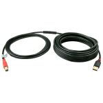 Lindy 42762 USB Kabel USB 2.0 15 m USB A USB B 0,48 Gbit/s Schwarz, Rot
