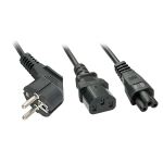Lindy 30047 Stromkabel Schwarz C13-Koppler C5-Koppler