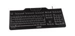 CHERRY KC 1000 SC Tastatur USB QWERTZ Schweiz Schwarz