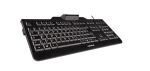 CHERRY KC 1000 SC Tastatur USB QWERTZ Schweiz Schwarz