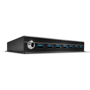 Lindy 43128 Schnittstellen-Hub 5000 Mbit/s Schwarz