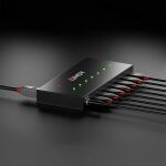 Lindy 43128 Schnittstellen-Hub 5000 Mbit/s Schwarz