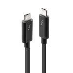 Lindy 41556 Thunderbolt-Kabel 1 m 20 Gbit/s Schwarz