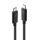 Lindy 41556 Thunderbolt-Kabel 1 m 20 Gbit/s Schwarz