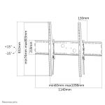 Neomounts LFD-W2000 TV-Wandhalterung 60-100" - neigbar