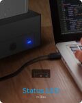 ICY BOX IB-1121-U3, DockingStation für 1x 2.5"/3.5" SATA I/II/III, USB 3.2 Gen 1, Netzteil, schwarz