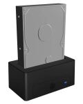 ICY BOX IB-1121-U3, DockingStation für 1x 2.5"/3.5" SATA I/II/III, USB 3.2 Gen 1, Netzteil, schwarz
