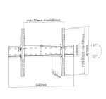 Equip 650332 37"-70" Neigbare Wandmontagehalterung für Bildschirme mit 37 bis 70 Zoll