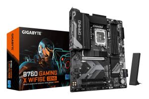 GIGABYTE B760 GAMING X WIFI6E GEN5 Mainboard – Unterstützt Intel Core Prozessoren der 14. Generation, 8+1+1 Phasen VRM, bis zu 5600 MHz DDR5, 3 x PCIe 4.0 M.2, Wi-Fi 6E, 2.5 GbE LAN, USB 3.2 Gen 2