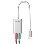 Lindy 42711 Handykabel Weiß USB C 3.5mm