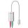 Lindy 42711 Handykabel Weiß USB C 3.5mm