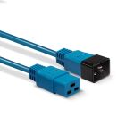 Lindy 30120 Stromkabel Blau 1 m C19-Koppler C20-Koppler