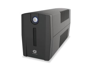 Conceptronic ZEUS02G 850VA 480W USV, 2x UK-Steckdosen, HID-USB, RJ45 Ein/Aus, mit AVR-Funktion