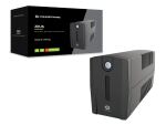 Conceptronic ZEUS02G 850VA 480W USV, 2x UK-Steckdosen, HID-USB, RJ45 Ein/Aus, mit AVR-Funktion