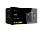 Conceptronic ZEUS02G 850VA 480W USV, 2x UK-Steckdosen, HID-USB, RJ45 Ein/Aus, mit AVR-Funktion