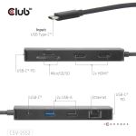CLUB3D 9-1 Dual HDMI™ USB-C® Hub PD3.0 100W