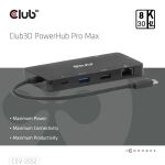 CLUB3D 9-1 Dual HDMI™ USB-C® Hub PD3.0 100W