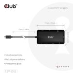 CLUB3D 9-1 Dual HDMI™ USB-C® Hub PD3.0 100W