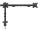 Neomounts DS60-600BL3 Monitorarm 10-27" - Quick Fix - 180°-Stopp
