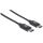 Manhattan USB 2.0 Typ C-Kabel, Typ C-Stecker auf Typ C-Stecker, 480 Mbit/s, 1 m, schwarz