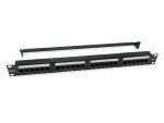 Equip 24-Port Cat.6 Ungeschirmtes Patch Panel, Schwarz