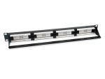Equip 24-Port Cat.6 Ungeschirmtes Patch Panel, Schwarz