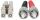 Intellinet Glasfaser LWL-Anschlusskabel, Duplex, Multimode, ST/LC, 50/125 µm, OM3, 2 m, Aqua