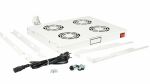 Equip Lüfter 19, 1HE, 4 Lüfter, RAL7035 Grau