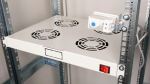 Equip Lüfter 19, 1HE, 4 Lüfter, RAL7035 Grau