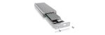 ICY BOX IB-1817Ma-C31, Type-C® USB 3.2 Gen 2 zu PCIe NVMe M.2 2230/2242/2260/2280 SSD Gehäuse mit Schreibschutz