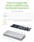 ICY BOX IB-1817Ma-C31, Type-C® USB 3.2 Gen 2 zu PCIe NVMe M.2 2230/2242/2260/2280 SSD Gehäuse mit Schreibschutz