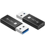 Techly IADAP USB3-AFT Kabeladapter USB A USB C Schwarz