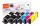 Peach PI100-328 Druckerpatrone 6 Stück(e) Kompatibel Standardertrag Schwarz, Blau, Pink, Gelb