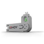 Lindy 40621 Schnittstellenblockierung Türblockierschlüssel USB Typ-A Grün Acrylnitril-Butadien-Styrol (ABS) 1 Stück(e)