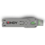Lindy 40621 Schnittstellenblockierung Türblockierschlüssel USB Typ-A Grün Acrylnitril-Butadien-Styrol (ABS) 1 Stück(e)