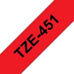 Brother TZE-451 Etiketten erstellendes Band Schwarz auf...