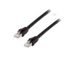 Equip Cat 8.1 S/FTP Patchkabel, 1.0m, Schwarz
