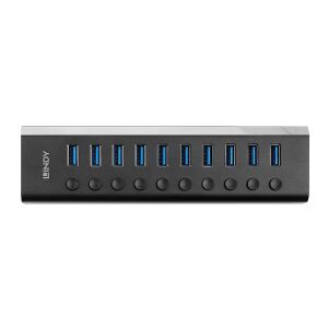 Lindy 43370 Schnittstellen-Hub USB 3.2 Gen 1 (3.1 Gen 1) Type-B 5000 Mbit/s Schwarz