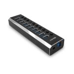 Lindy 43370 Schnittstellen-Hub USB 3.2 Gen 1 (3.1 Gen 1) Type-B 5000 Mbit/s Schwarz