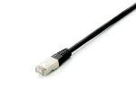 Equip Cat.6A Platinum S/FTP Patchkabel, Black, 1.0m , 10pcs/set