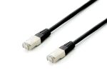 Equip Cat.6A Platinum S/FTP Patchkabel, Black, 1.0m , 10pcs/set