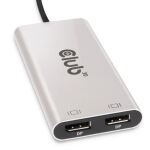 CLUB3D Thunderbolt™ 3 to DisplayPort™ Dual Monitor 4K60Hz M/F