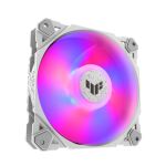 ASUS TUF GAMING TF120 ARGB WHITE EDITION Computergehäuse Luftkühlung 12 cm Weiß 1 Stück(e)