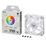 ASUS TUF GAMING TF120 ARGB WHITE EDITION Computergehäuse Luftkühlung 12 cm Weiß 1 Stück(e)